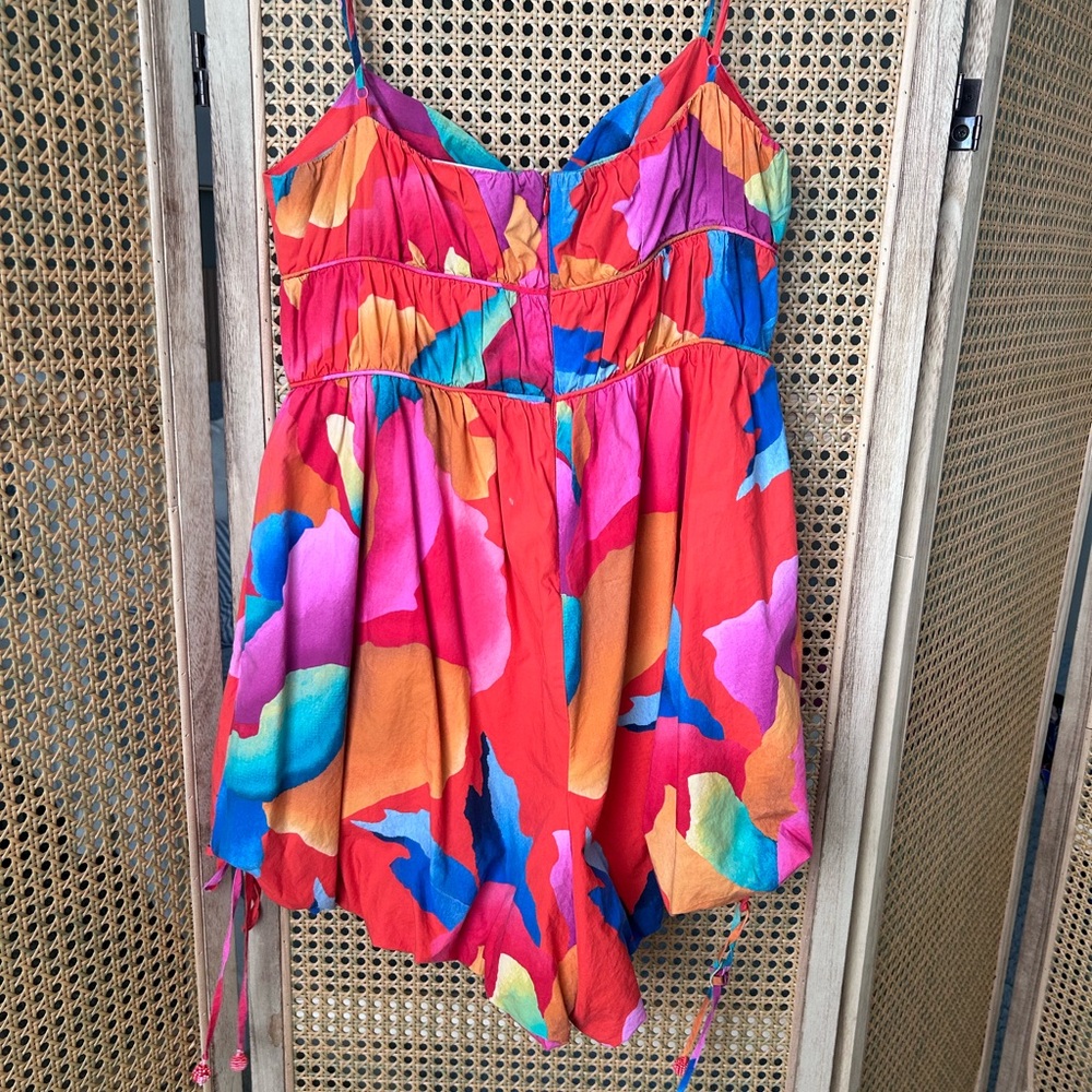 FARM Rio Colorful Abstract Playsuit - Picture 4 of 4